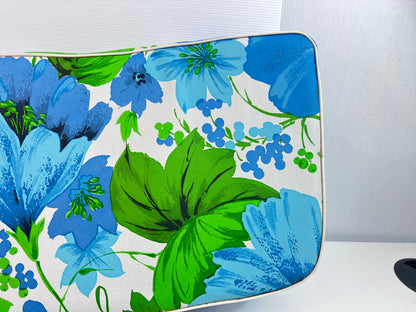 Standfast Blue & Green Floral Outdoor Bench Seat Cushion