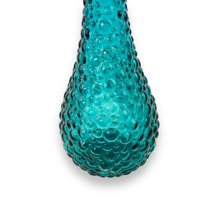 Teal Blue Hobnail Genie Bottle – Made in Italy