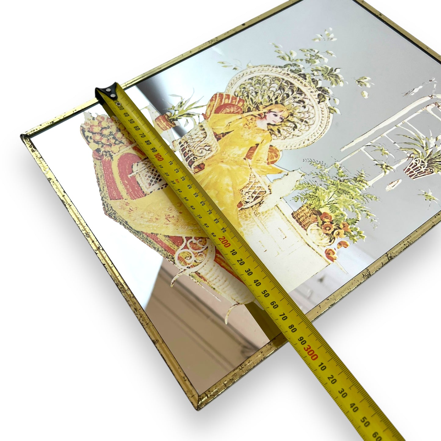 Pimpernel Girl Mirror Wall Art – 1970s Boho Glam