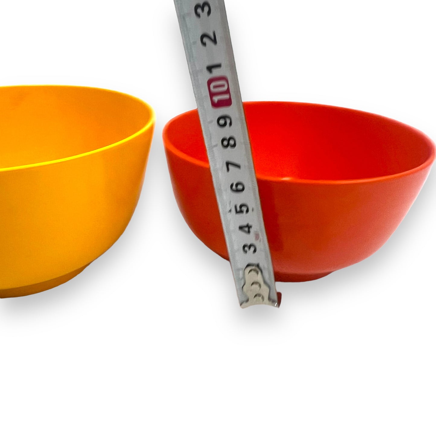 Rosti Denmark orange and yellow Melamine bowl set 1970s