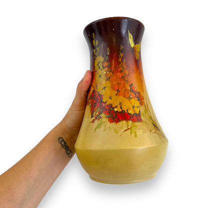 Handpainted flower vase