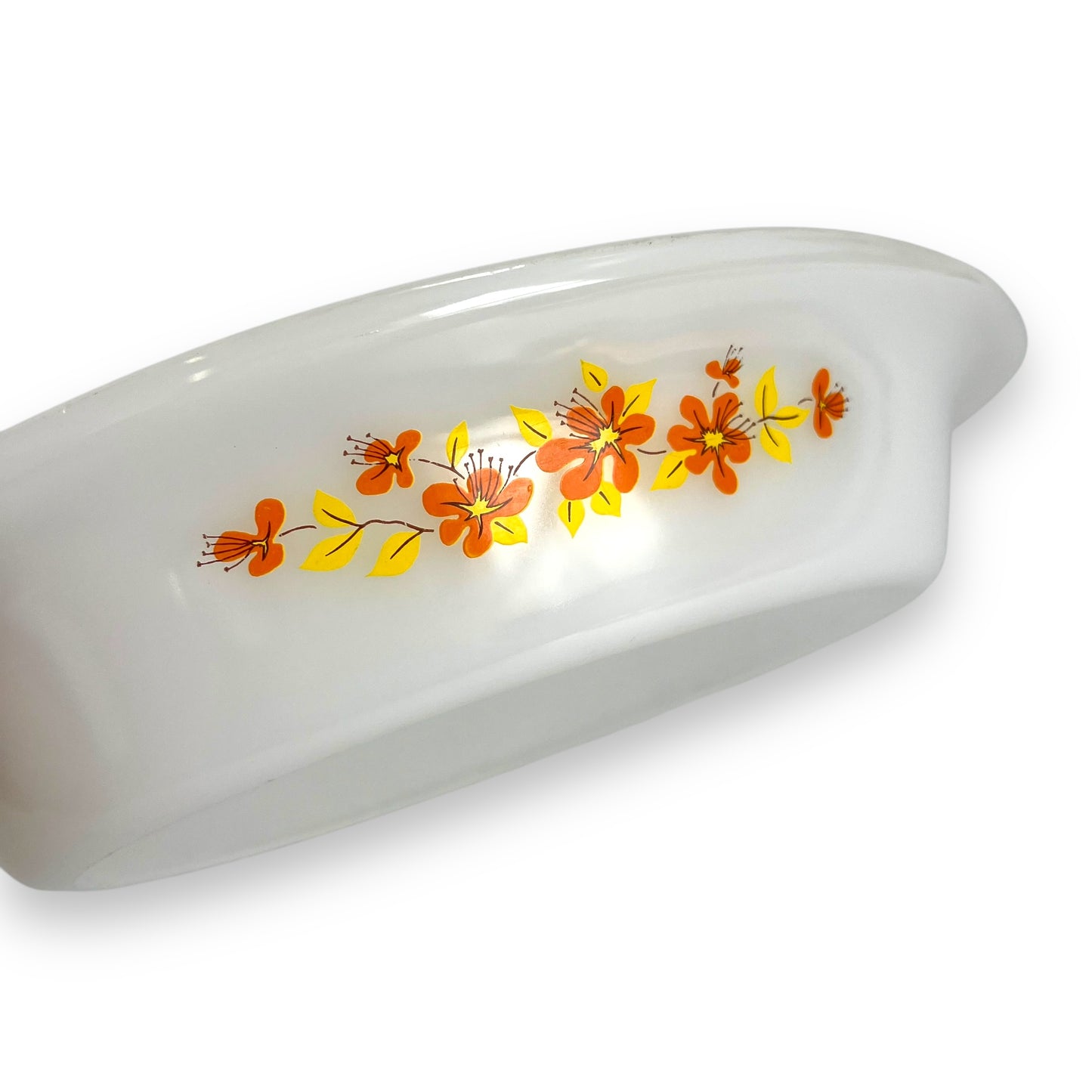Crown Pyrex Two-Part Serving Dish - Floral Design
