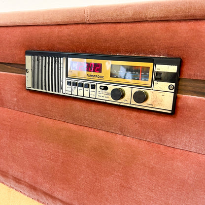 Pink Single Retro Radio Bedframe