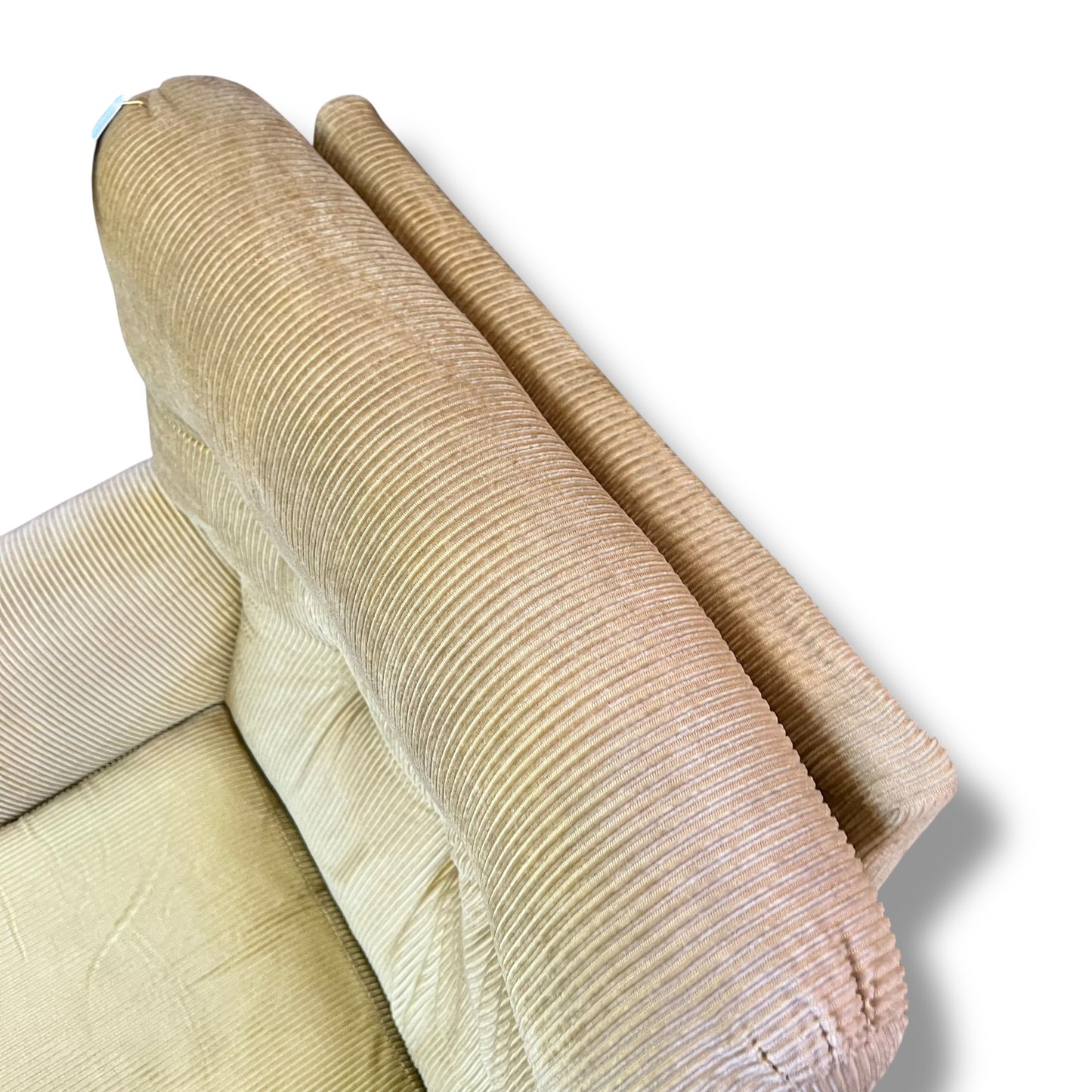 Green-Yellow Corduroy Armchair