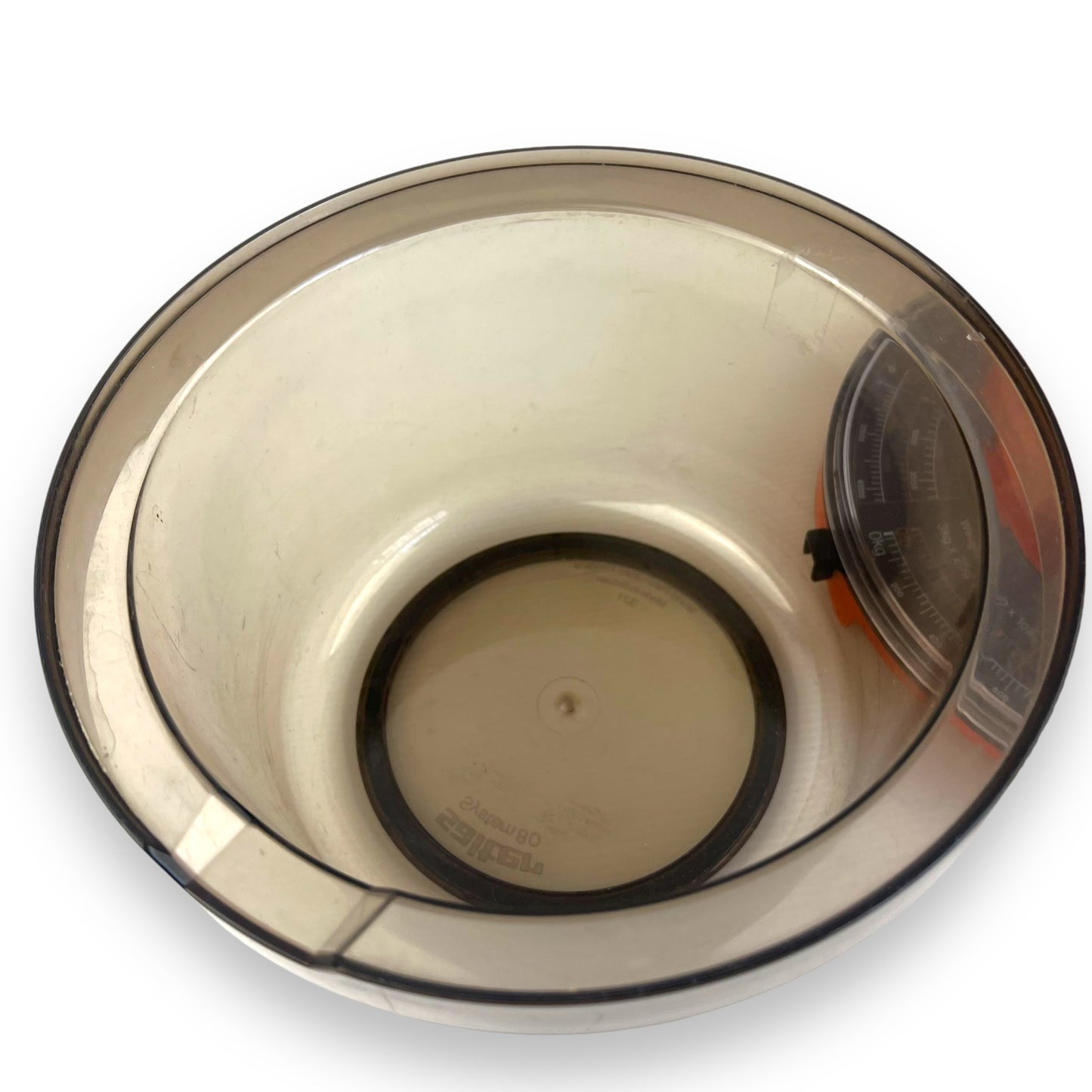Salter Orange and Black Kitchen Scale with Large Bowl