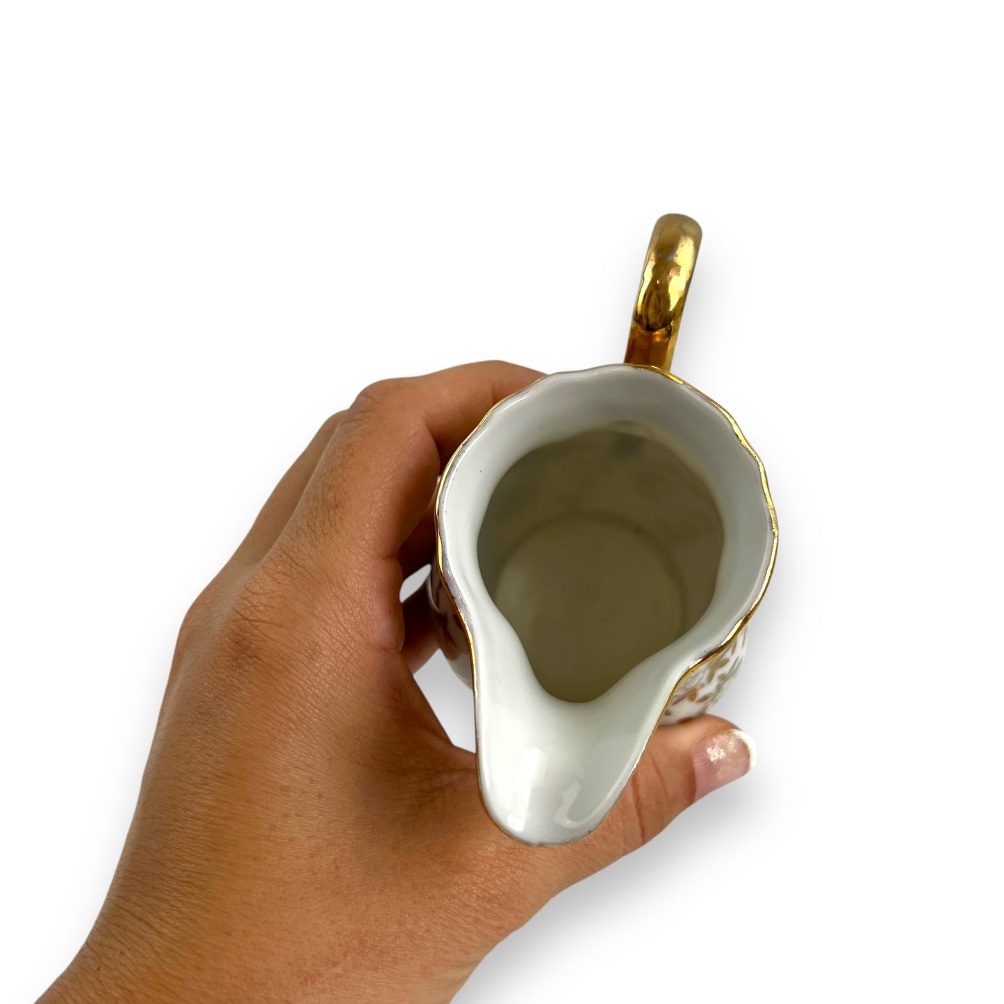 Gold rose pattern small creamer jug - made in Japan