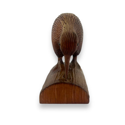 Wooden Kiwi Bird Sculpture - Handmade in New Zealand