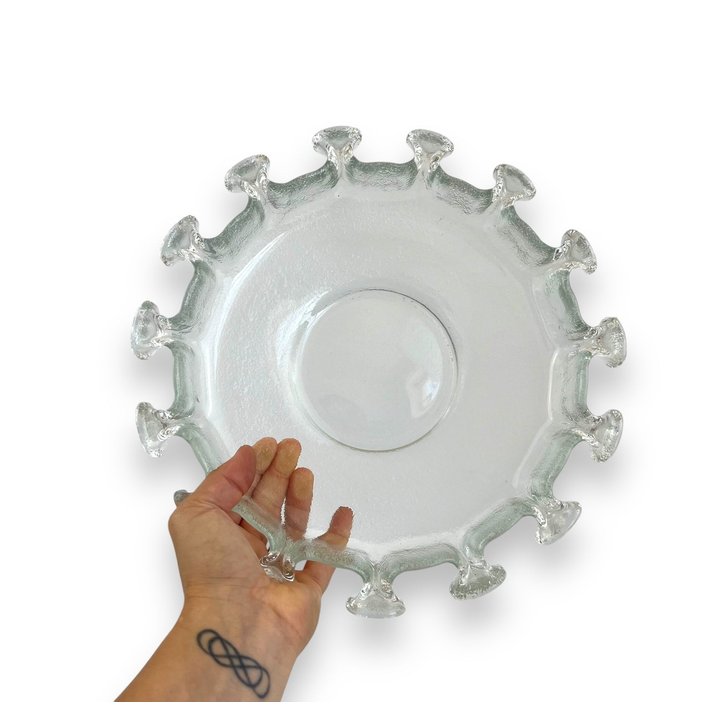 HUMPPILA Finland ‘Splash’ Glass Centrepiece – c.1970s