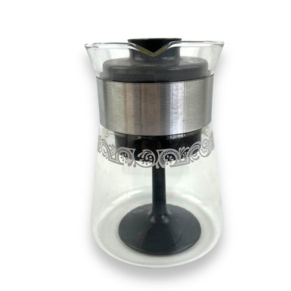 Pyrex Glass Coffee Pot Black Handle