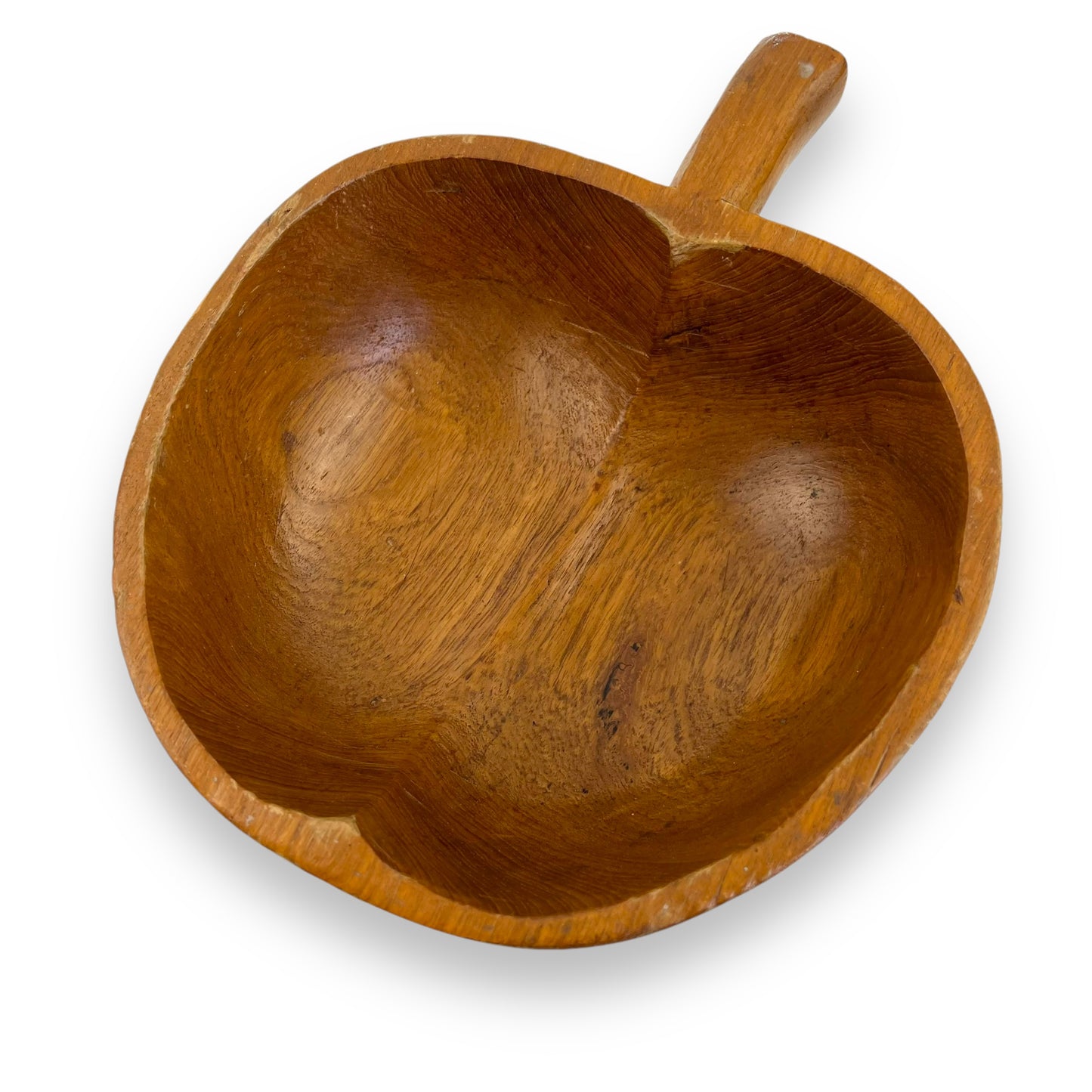 Wooden Apple Shape Bowl