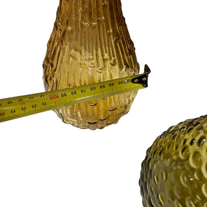 Amber Glass Wax-Drip Genie Bottle