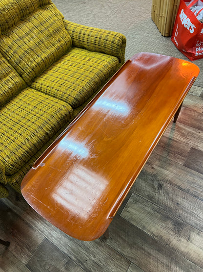 Burgess Mid-Century Coffee Table with Lower Shelf