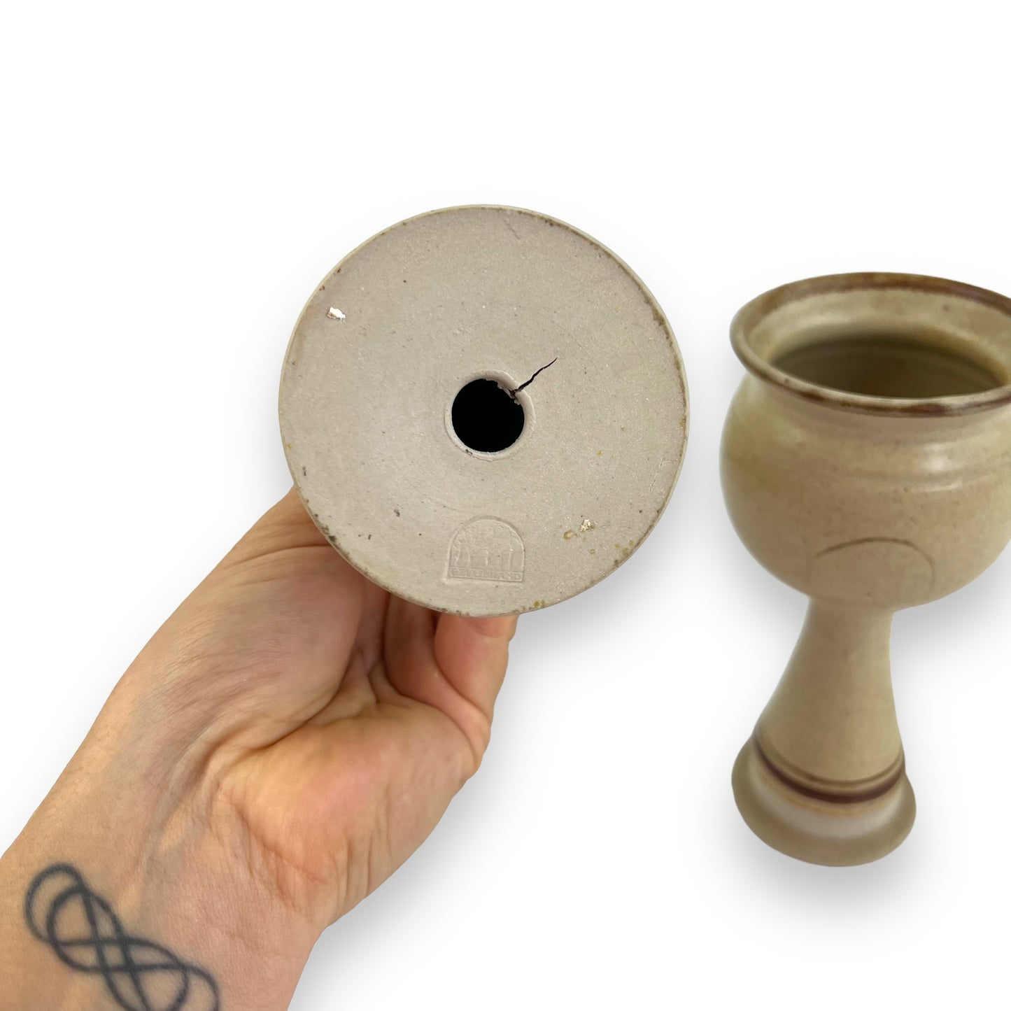 Ceramic Wine Goblet x2