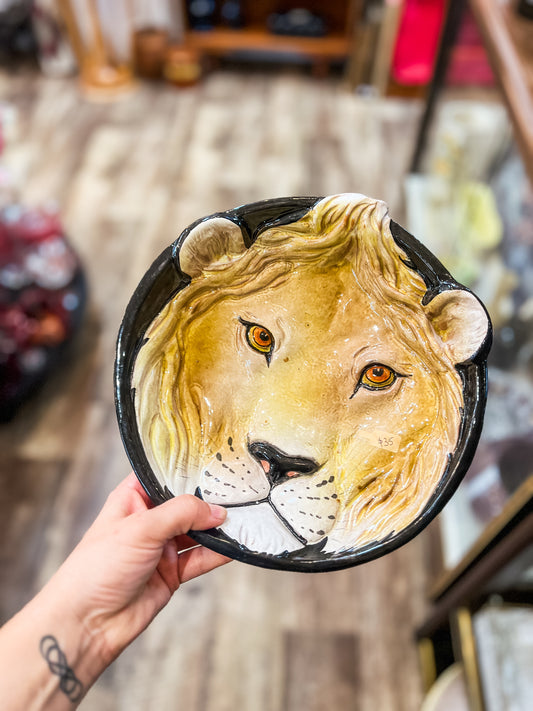 Ceramic Lion Bowl