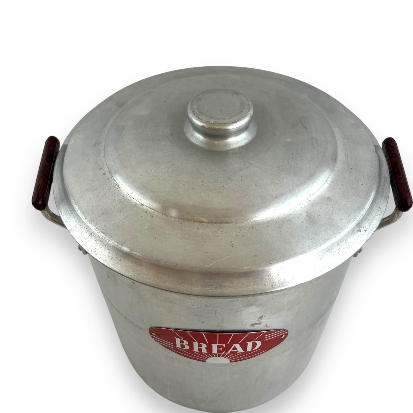 Large Metal Bread Bin with Lid and Handles