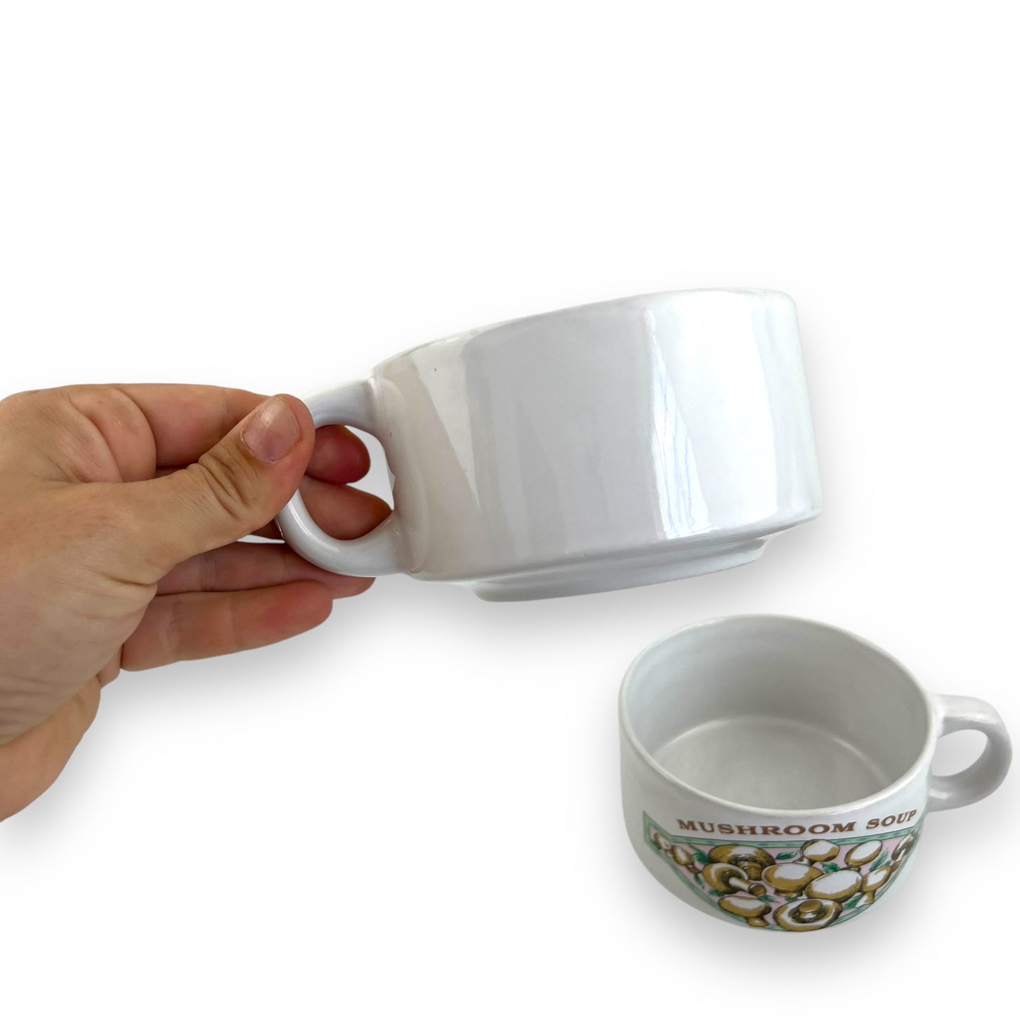 Pair of Mushroom Soup Mugs