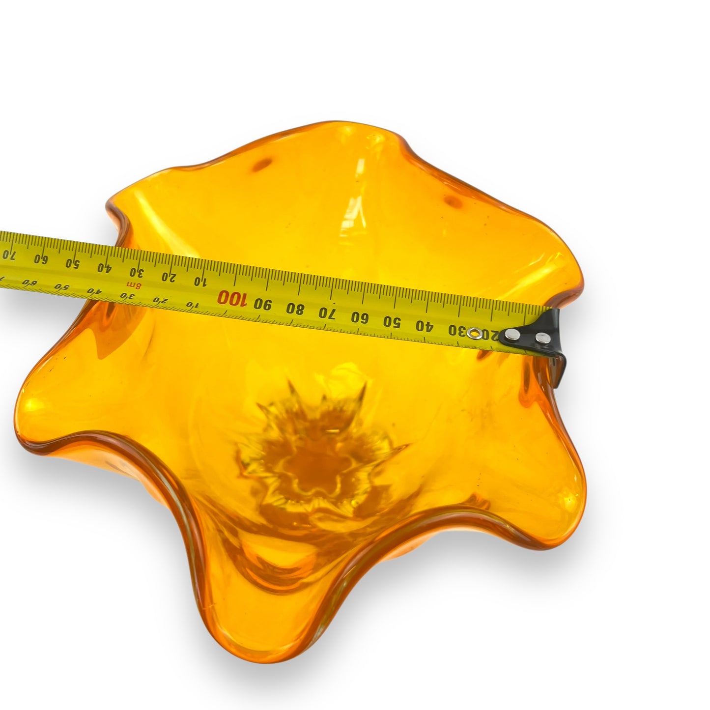 Orange Art Glass Vase