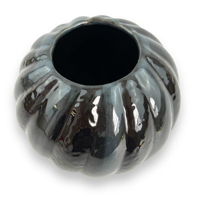 Black Ceramic Sphere shape Vase