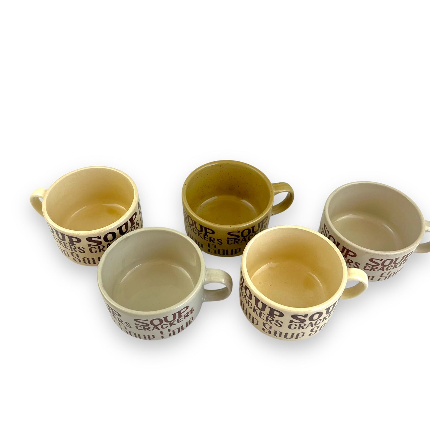 Mixed lot of 5 soup mugs