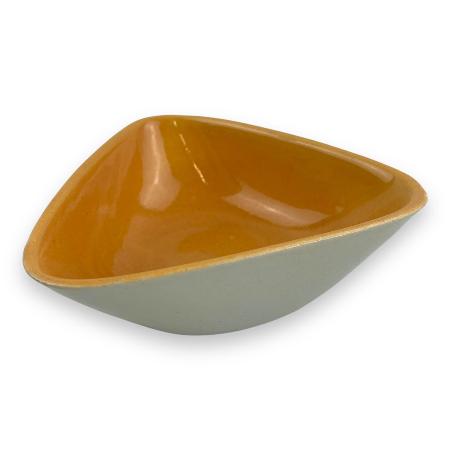 Grey & Orange Triangle Bowl