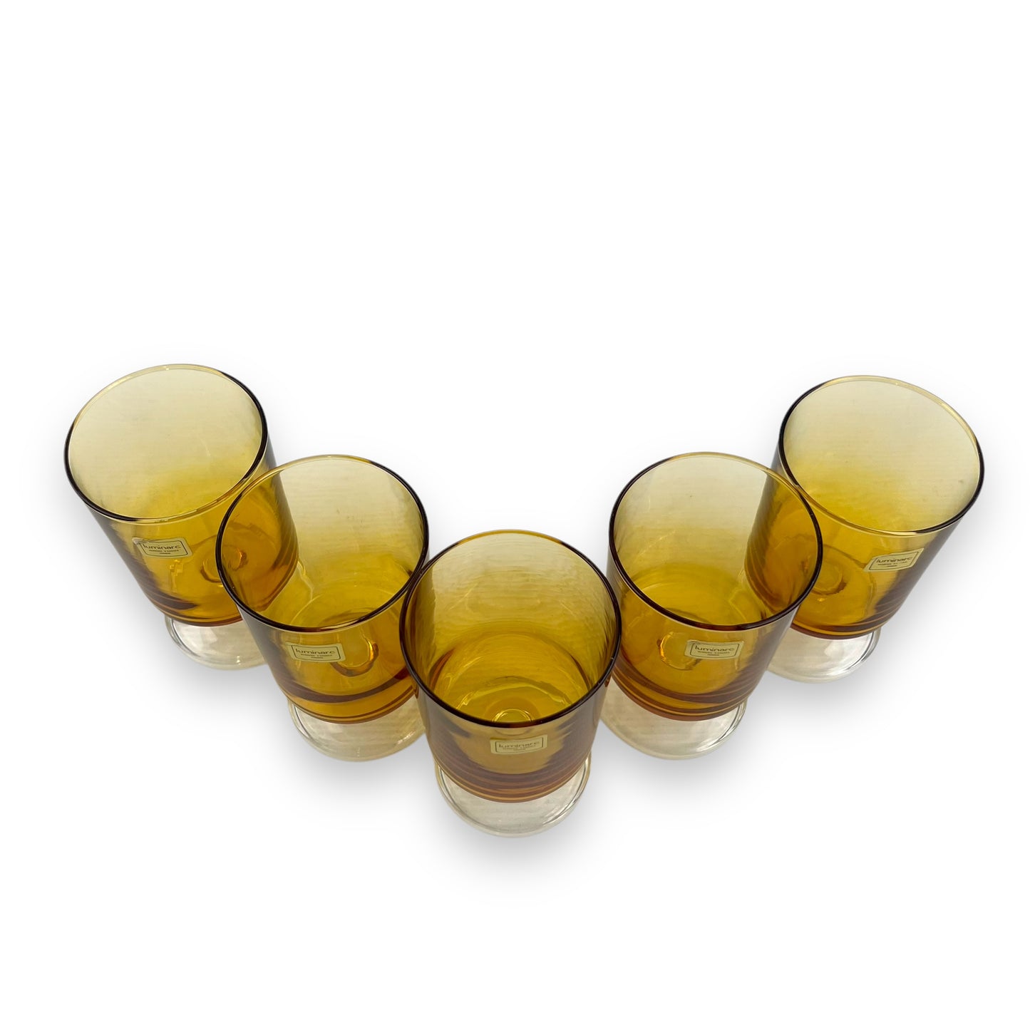 Luminarc Amber Glass Set of 5 - Made in France