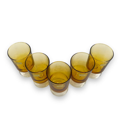 Luminarc Amber Glass Set of 5 - Made in France