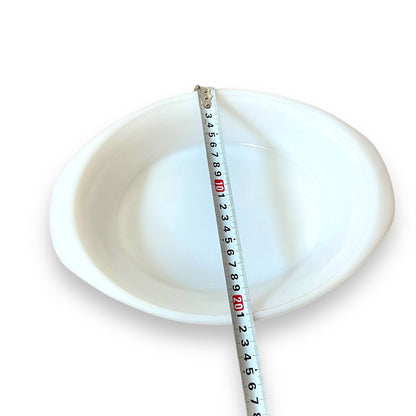 White Crown Pyrex Oval Baking Dish