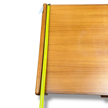 Teak Side Table with Sculpted Edges