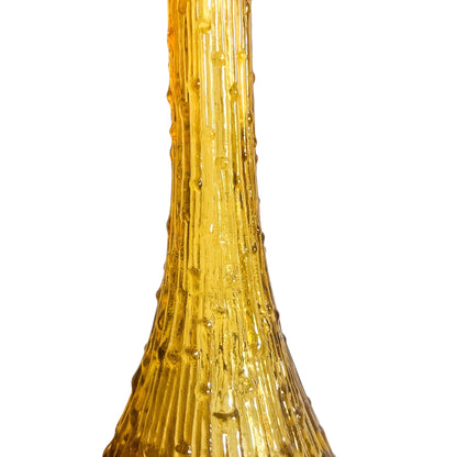 Amber Glass Wax-Drip Genie Bottle