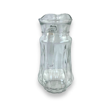 Large clear glass water/cocktail jug