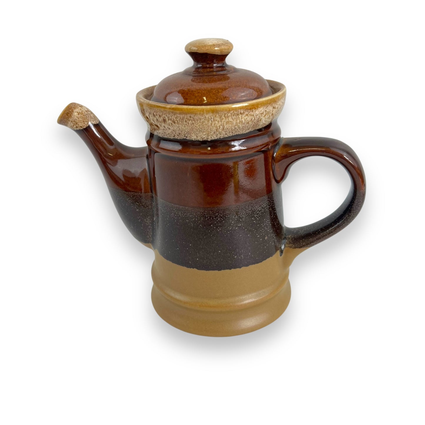 Ceramic Teapot with Brown Gradient Glaze