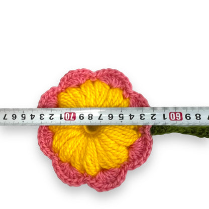 Cute crochet flowers for car