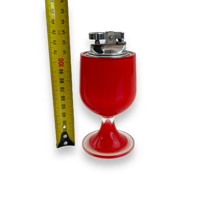 Red Lucite Table Lighter