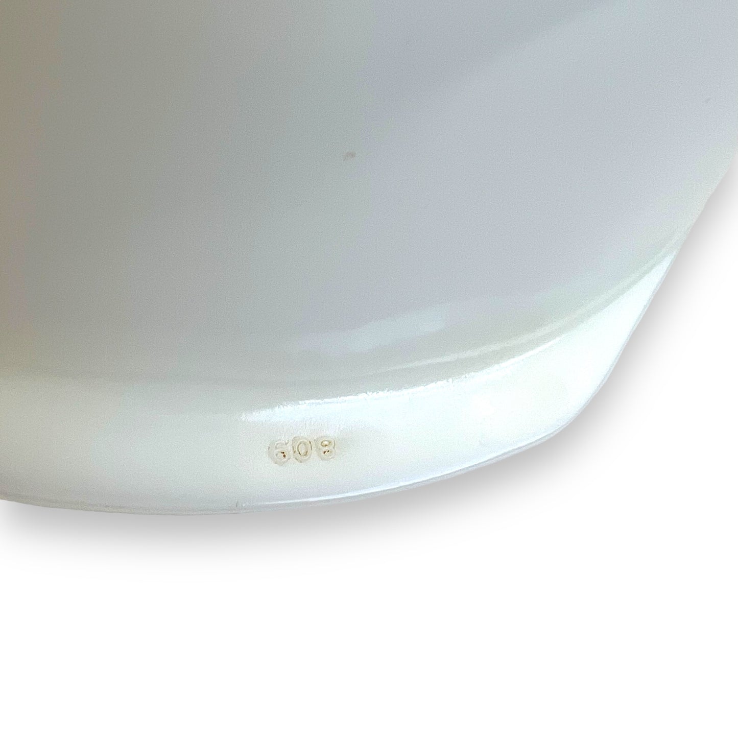 Pyrex-Style Bowl with Orange Pattern