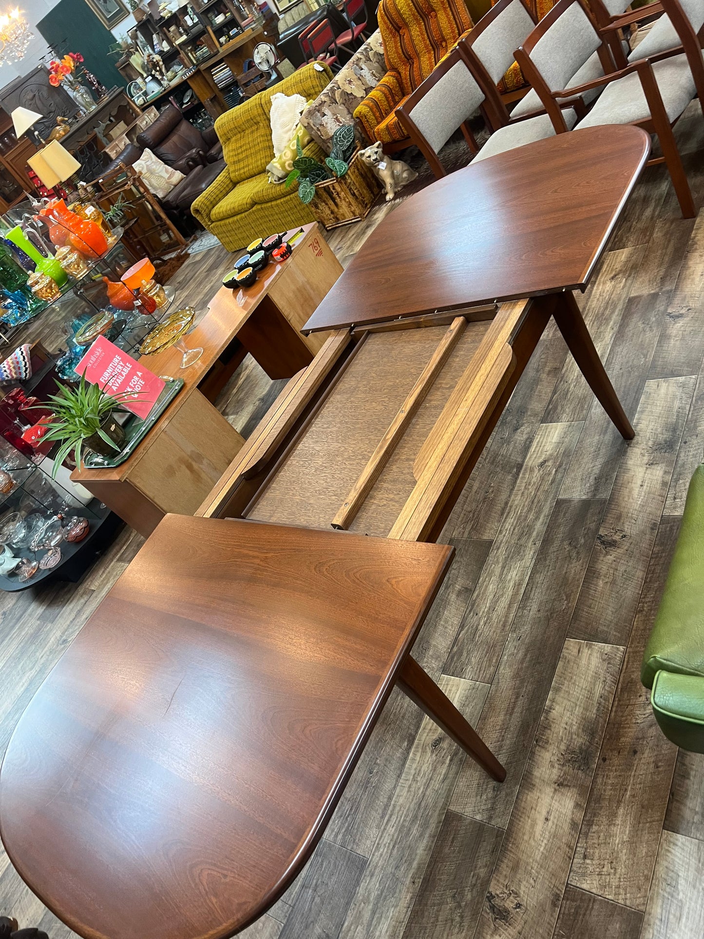 Parker Mid Century Teak Extendable Dining Table