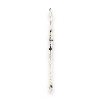 Macrame Plant Pot Holder with wooden Beads