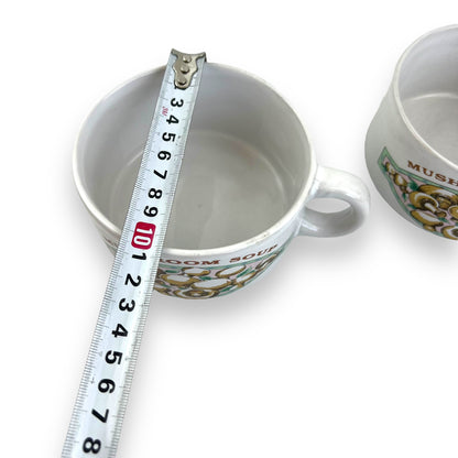 Pair of Mushroom Soup Mugs