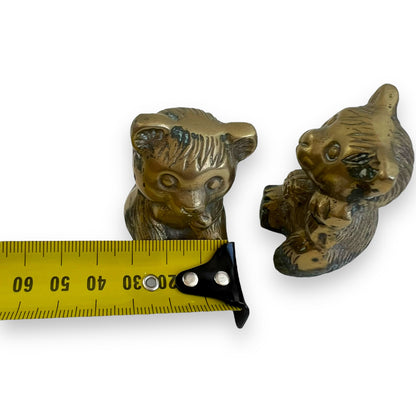 Brass bear pair