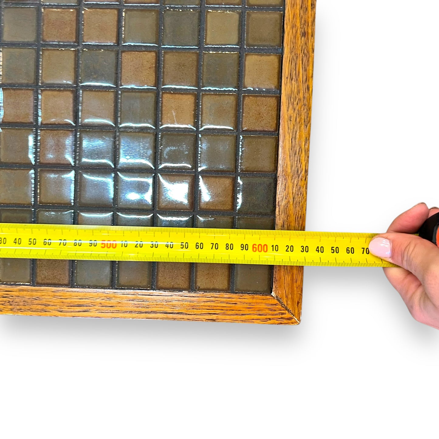 Mid-Century Mosaic Tile square coffee Table