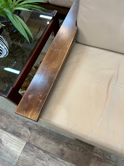 2.Single Lounge Chair Wooden Frame