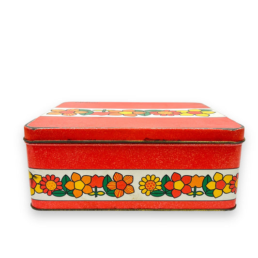 Willow Australia Colourful Flower Rectangle Storage Tin