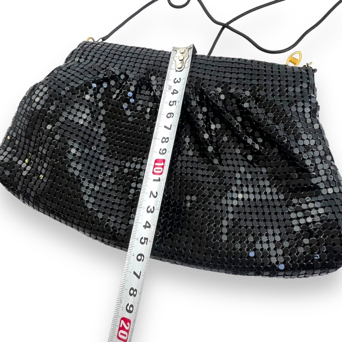 Vintage black mesh purse