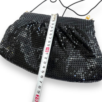 Vintage black mesh purse