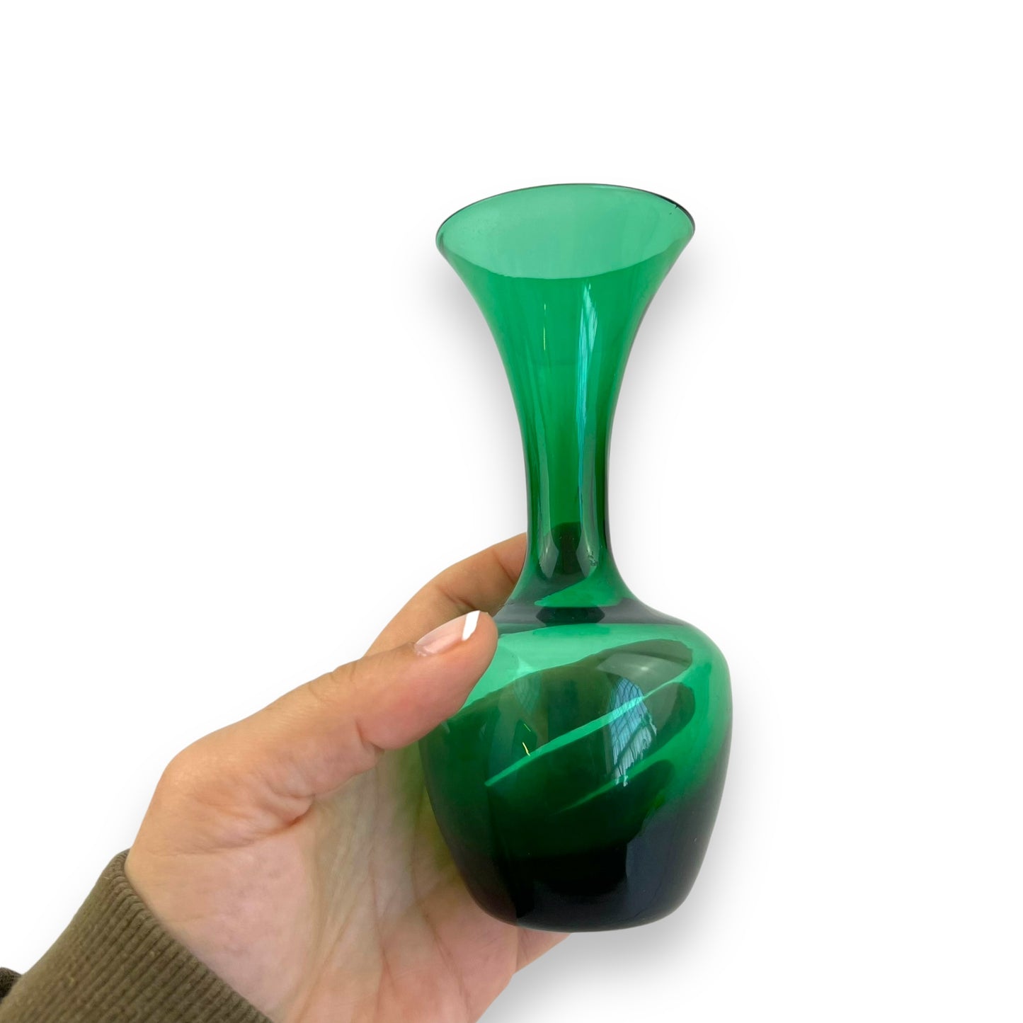 Green Glass Vase
