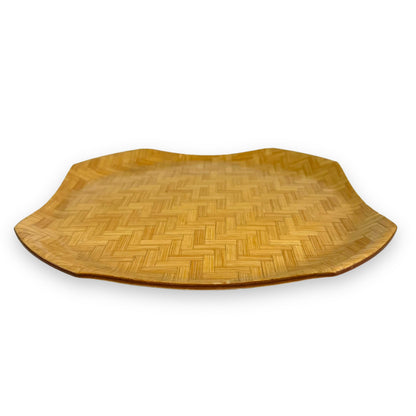 Bamboo weave plate