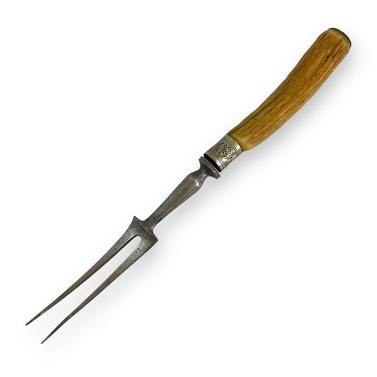 Stag horn handled carving fork