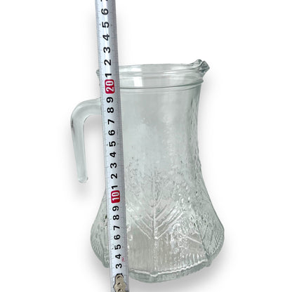 Lasisepat Mantsala Finland Cow Parsley Glass Pitcher/Jug Pertii Kallioinen