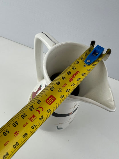 Mid-Century Abstract Fruit Ceramic Jug