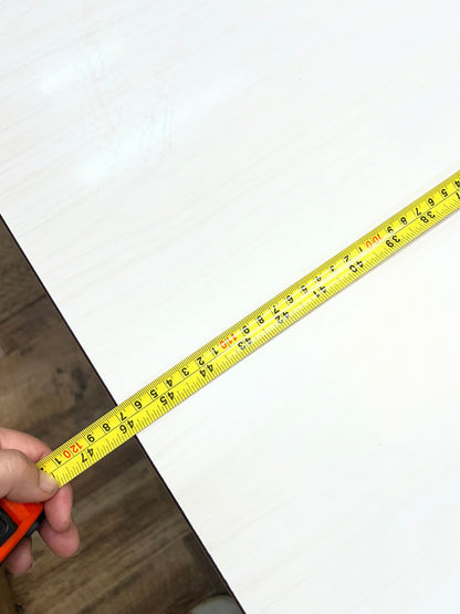 Extendable Laminate Dining Table – White Woodgrain