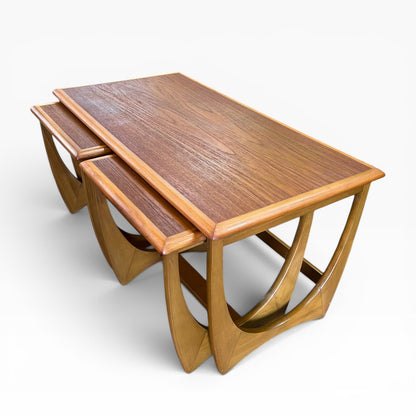 Kalmar Teak Nest of Three Coffee Tables